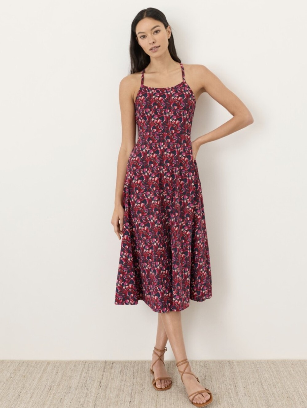 Pact Fit & Flare Midi Dress size Small